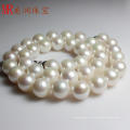 11-12мм белое круглое классическое жемчужное ожерелье